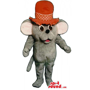 Mascota Ratón Gris De Felpa...