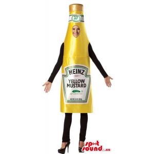 Yellow Mustard Sauce Bottle...