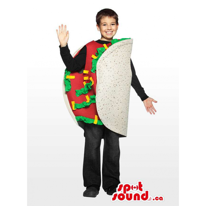 Gracioso Disfraz Para Niños Taco Mexicano Grande Para Carnaval - SpotSound  Mascotas en Canadá / Estados Unidos mascota / Latinoa Tamaño L (175-180 CM)