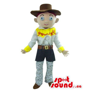 Cute Young Cowboy Cartoon...