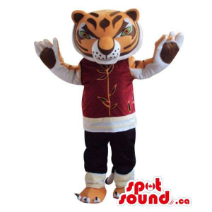 Tigre irritado Mascot Plush...