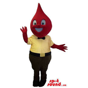 Red Drop Head Plush Mascot...