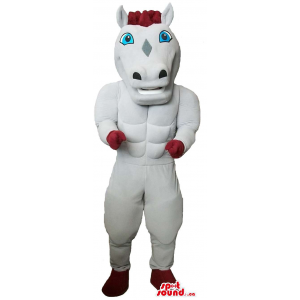 White Horse Plush Mascot...