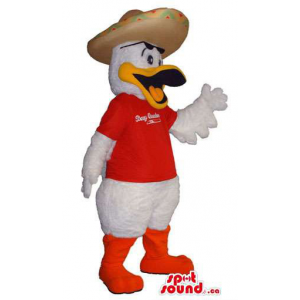Duck Plush Mascot Dressed...