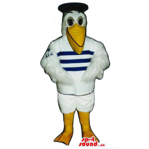 Pelicano Branco Mascot...