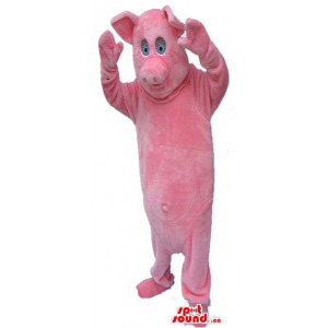 Mascota Cerdito Rosa Con...