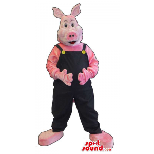 Mascota Cerdito Rosa Con...