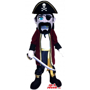 Mascote Caráter Pirata Com...