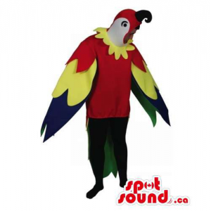 Papagaio vermelho com asas...