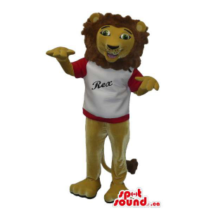 Brown Lion Mascot Plush...