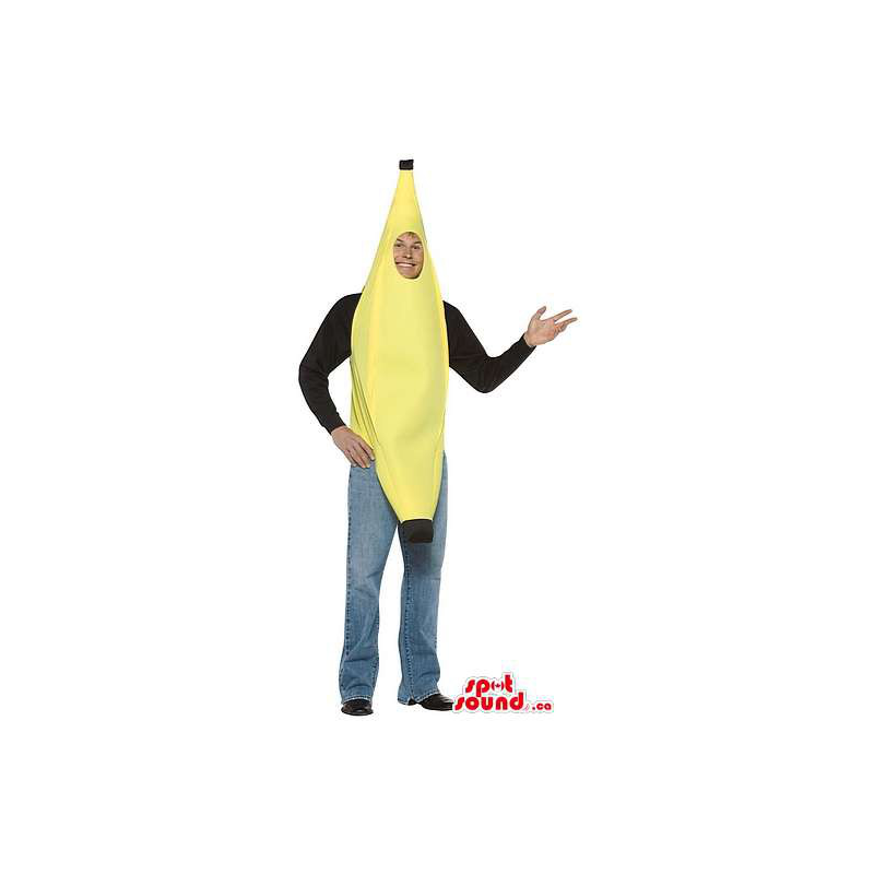 Disfraz Para Adultos Plátano Amarillo Personalizable - SpotSound Mascotas  en Canadá / Estados Unidos mascota / Latinoamérica mas Tamaño L (175-180 CM)
