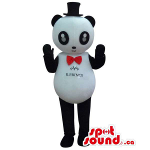 Panda Bear Mascot Dressed...
