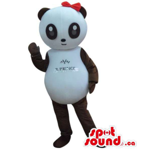 Cute Panda Bear Girl Mascot...