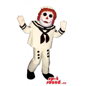 White Puppet Plush Mascot...