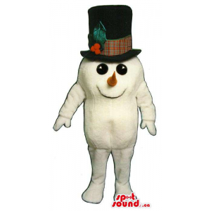 Pequeno Snowman mascote de...