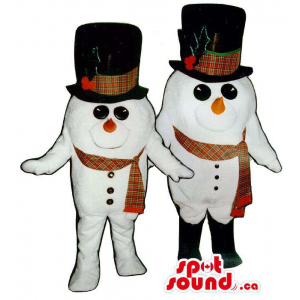 Snowman Plush Mascot Couple...