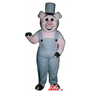 Personalizado Pig Mascot...