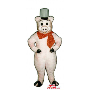 Personalizado Pig Mascot...