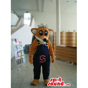 Fox Mascot Plush Com...