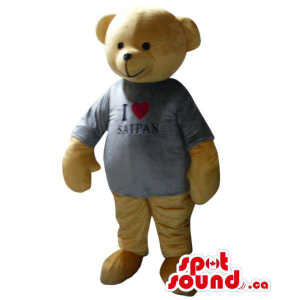 Cute Beige Teddy Bear Plush...