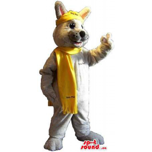 Cinza frio Fox Mascot...