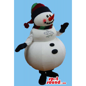 Snowman Plush Mascot With A...