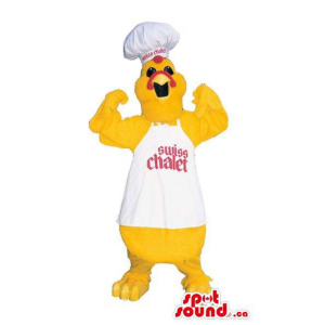 Yellow Chicken Mascot Plush...