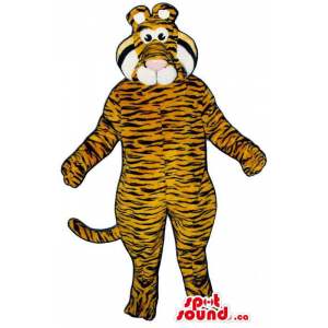 Tiger Mascot Plush Ou...