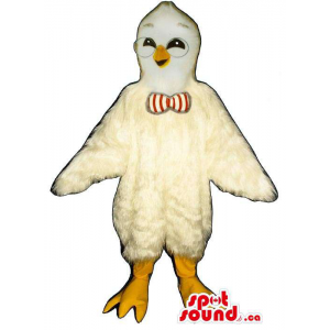All White Bird Plush Mascot...