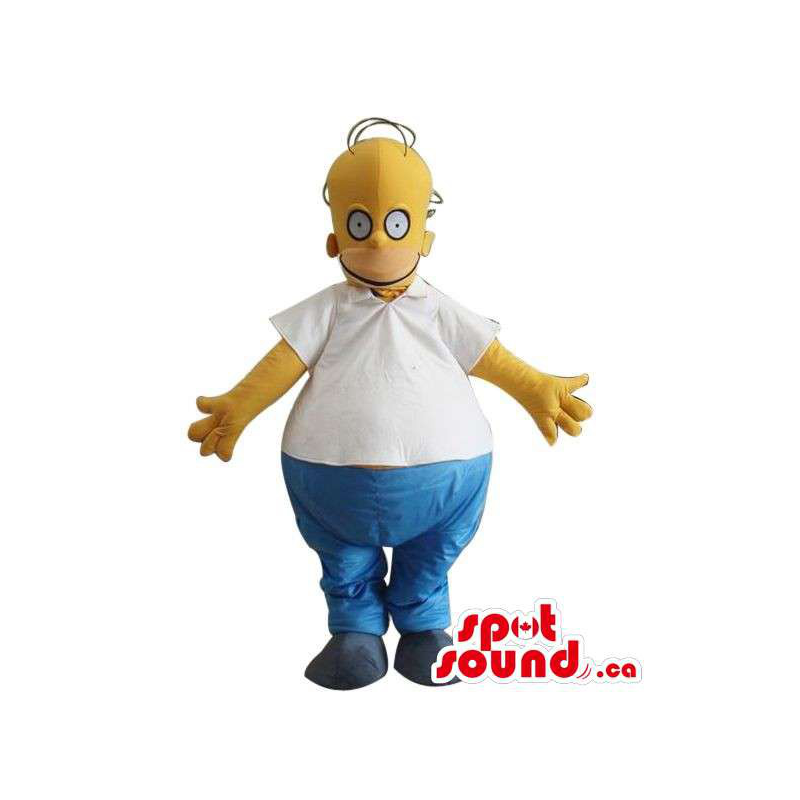 Homer Simpson Well-Known Cartoon Character Large Mascot - SpotSound Mascots  in Canada / US / Latin America Sizes L (175-180CM)