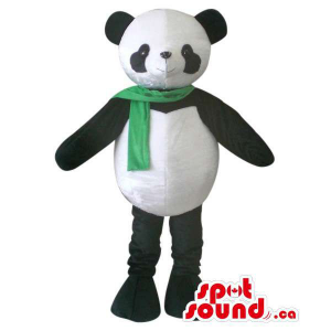 Urso de panda bonito Mascot...