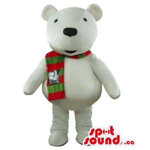 White Bear Mascot Plush...