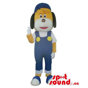 Yellow Dog Plush Mascot...