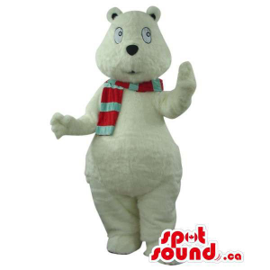 White Bear Mascot Plush...