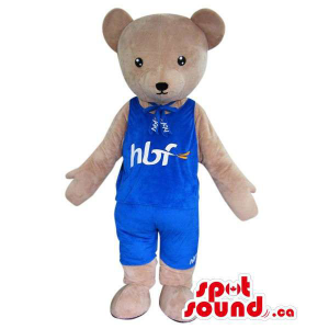 Beige Bear Plush Mascot...
