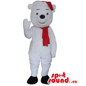 Cute White Teddy Bear Plush...
