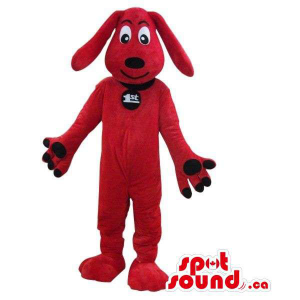 Cute Red Dog Pet Plush...