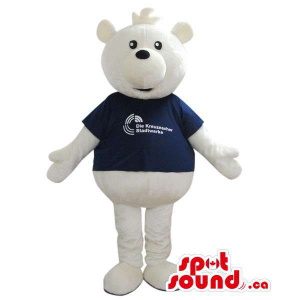 White Bear Mascot Plush...