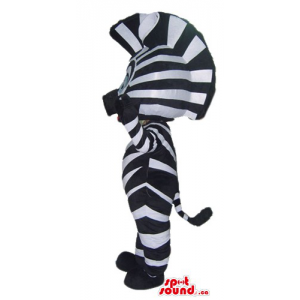 Madagascar Marty Zebra cartoon character Mascot costume