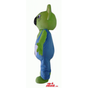 Oso verde Koala en traje...