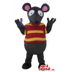 Black mouse in yellow and...