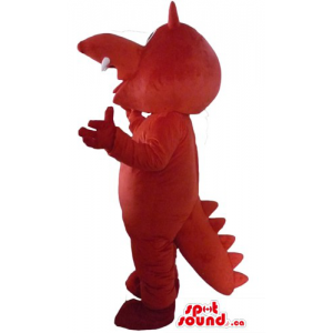 Red Dragon dinosaur cartoon...