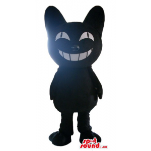 Cute black cat cartoon...