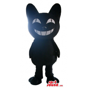 Gato preto e branco em um chapéu dos desenhos animados da mascote do  personagem traje vermelho - SpotSound Mascotes no Canadá / Cortar L  (175-180CM)