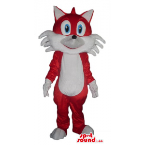 Red fox cartoon character...