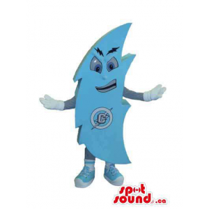 Blue Thunder Strike Customised Mascot With Extra Logo