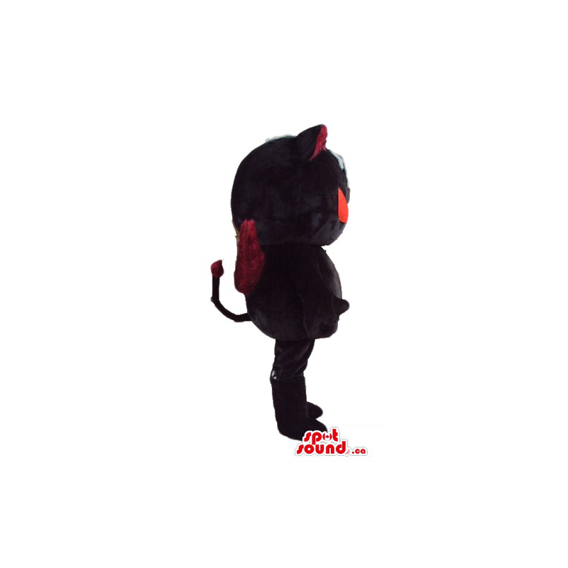 Diablo gato con ojos rojos personaje de dibujos animados traje de la  mascota - SpotSound Mascotas en Canadá / Estados Unidos mas Tamaño L  (175-180 CM)