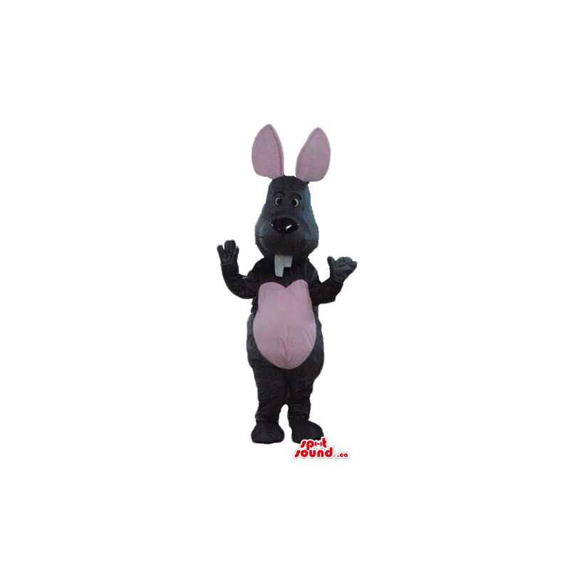 Cute mouse with pink ears cartoon character Mascot costume - Mouse mascot - MASCAD6956 - SpotSound.ca