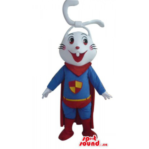 Superhero blanco conejo de...