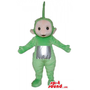 Verde traje da mascote...